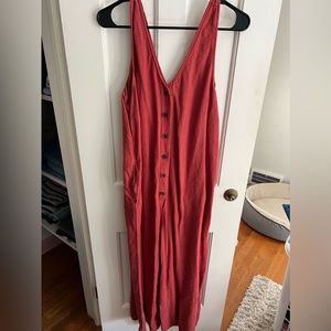 Old Navy Linen Maternity Jumpsuit